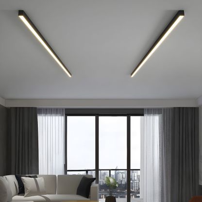 Contemporary Minimalist Long Strip LED Ceiling Lamp For Living Room