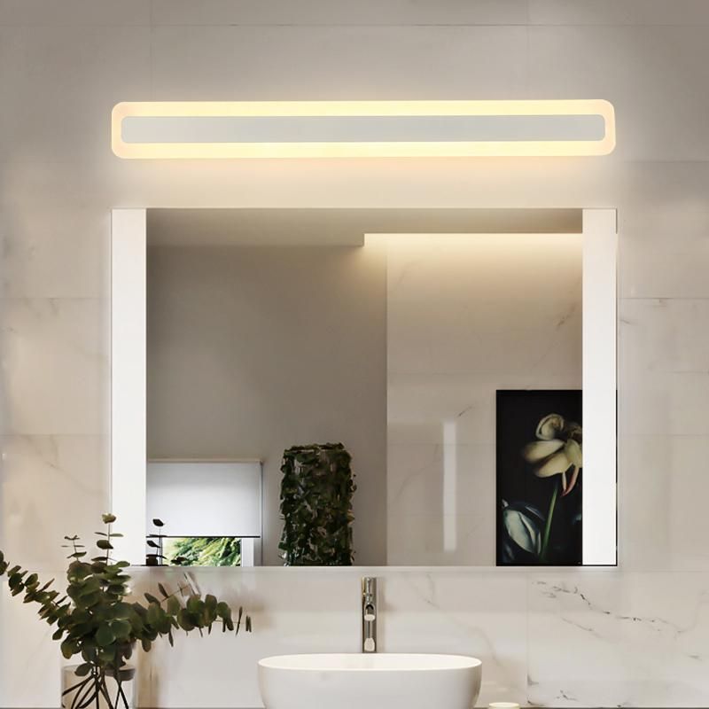 Gold Metal Modern LED Mirror Bathroom Wall Lighting