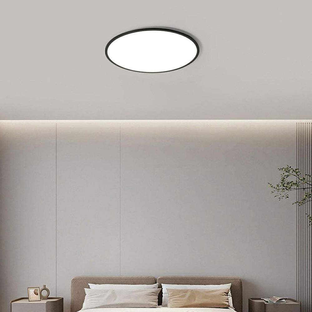 Modern Minimalist Black Acrylic LED Ceiling Light for Living Room