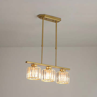 Nordic Multi-Head Designer Long Gold Island Lamps
