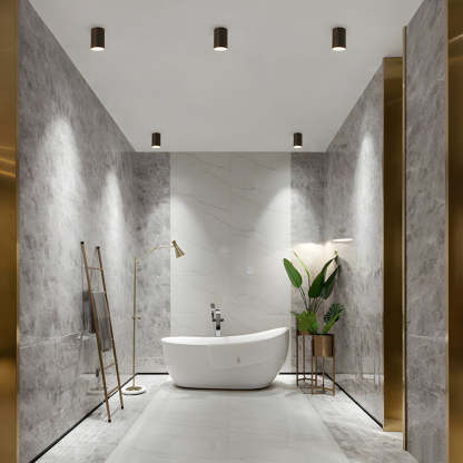 Compact Aluminum LED Ceiling Downlights For Hallway