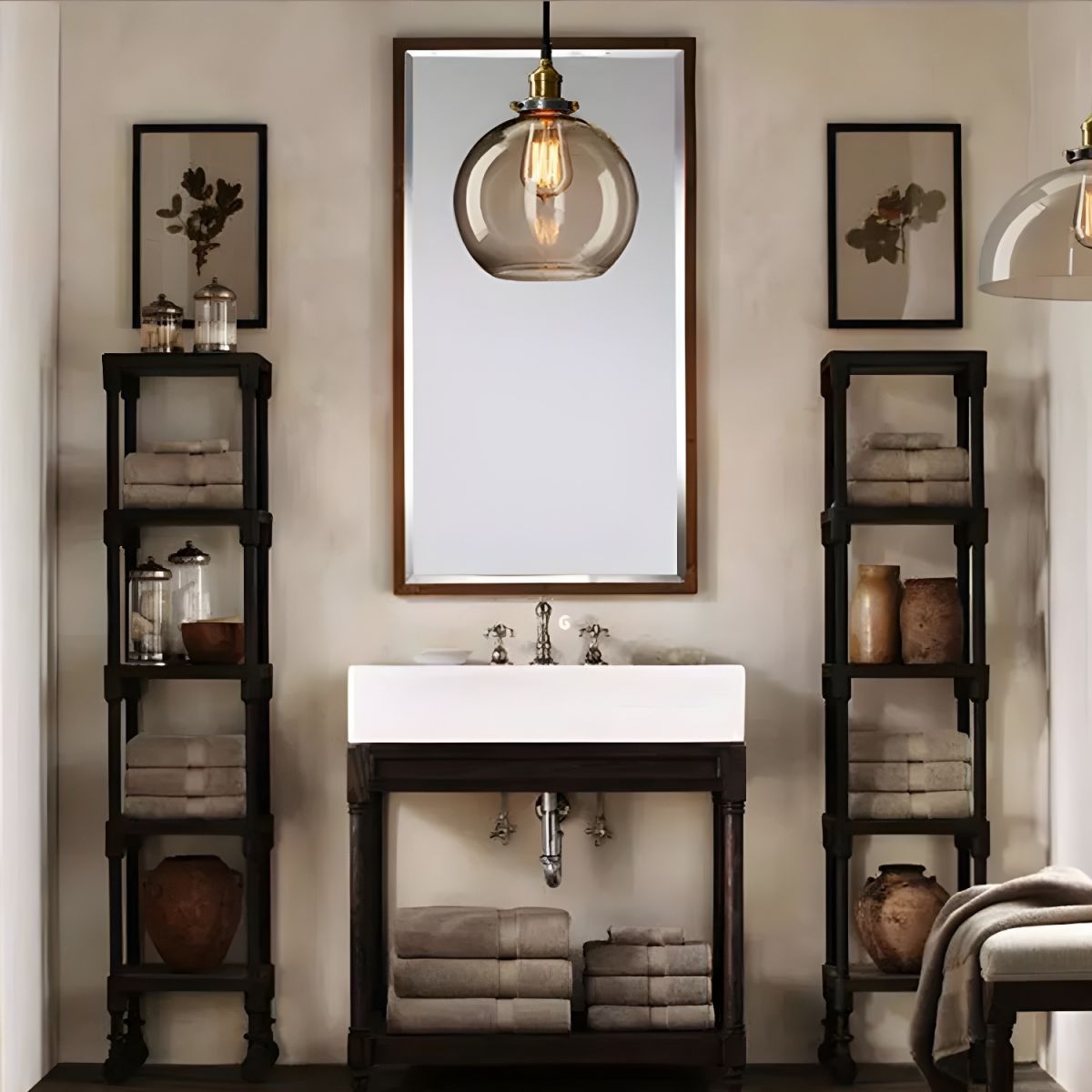 Nordic Simple Clear Glass Bedside Pendant Lighting