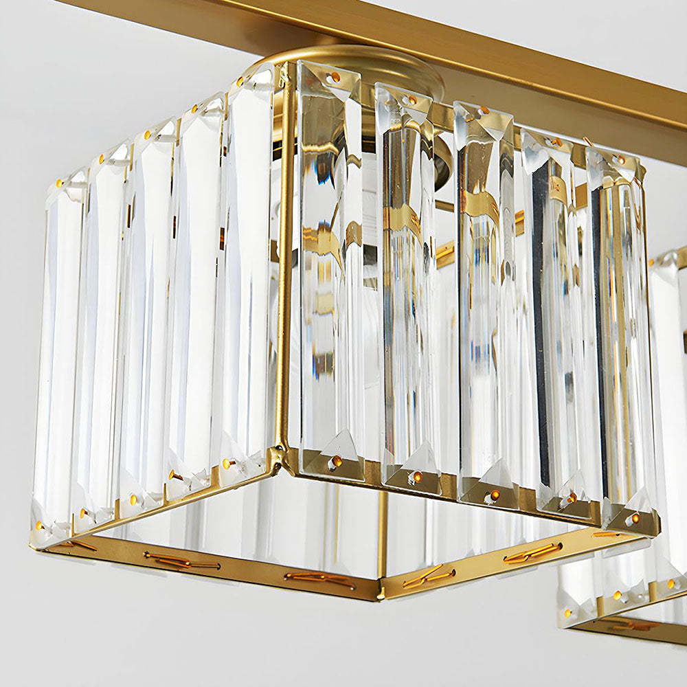 Nordic Multi-Head Designer Long Gold Island Lamps