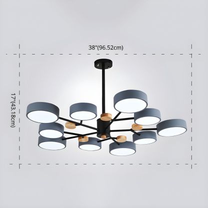 Modern Acrylic LED Hanging Light for Bedroom