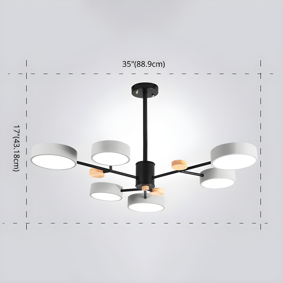 Modern Acrylic LED Hanging Light for Bedroom