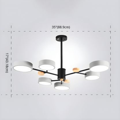 Modern Acrylic LED Hanging Light for Bedroom