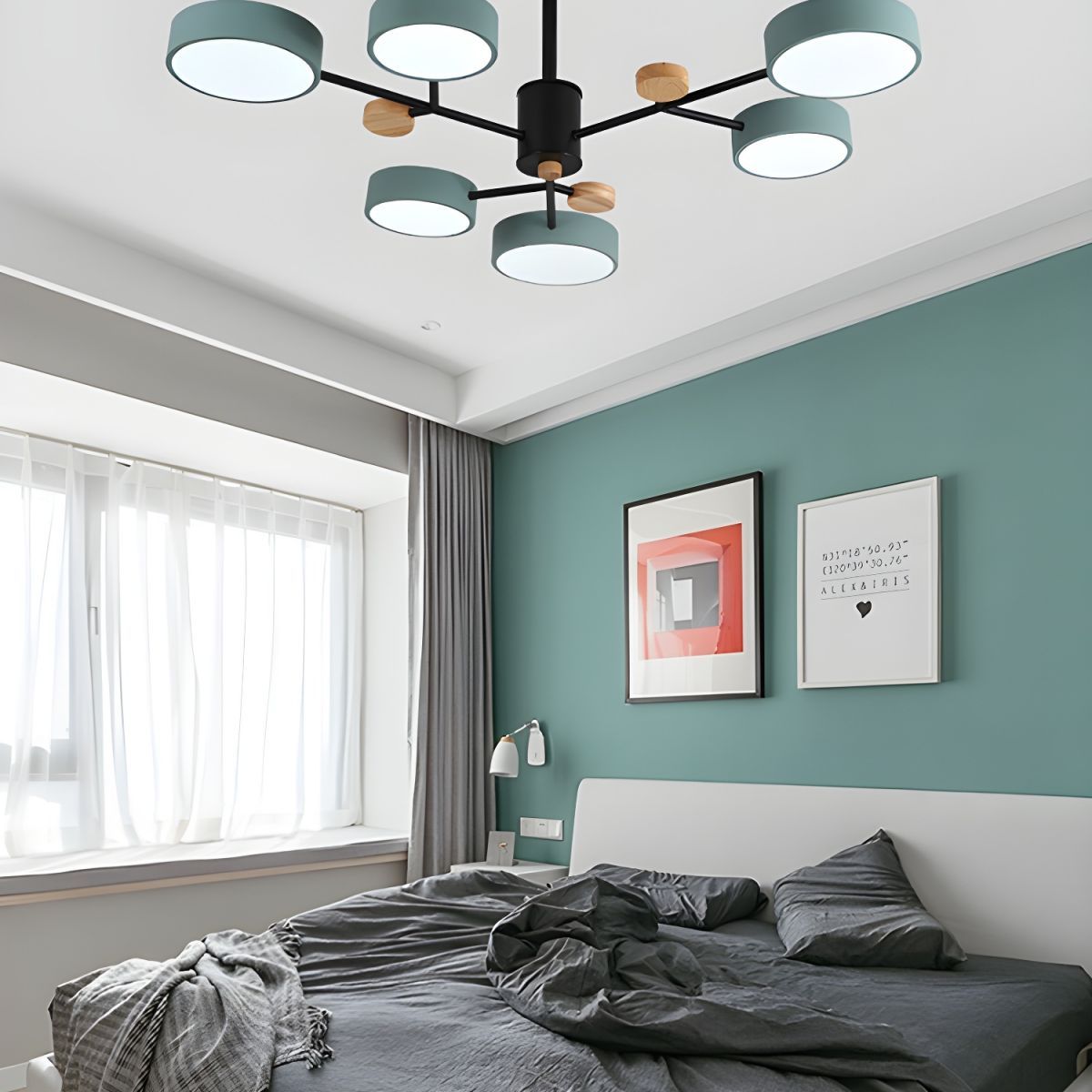 Modern Acrylic LED Hanging Light for Bedroom