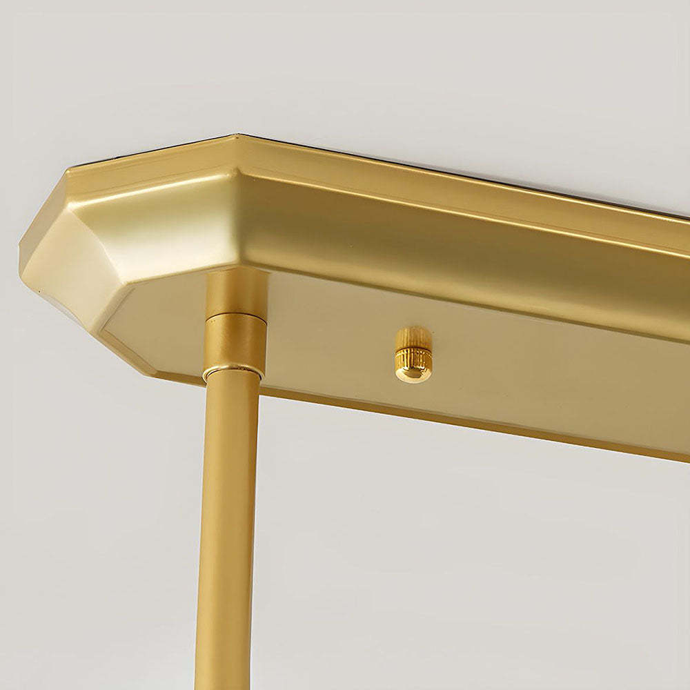 Nordic Multi-Head Designer Long Gold Island Lamps