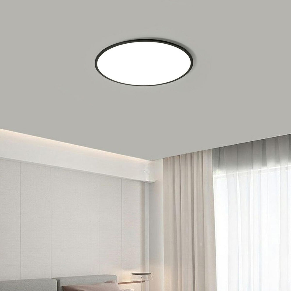 Modern Minimalist Black Acrylic LED Ceiling Light for Living Room