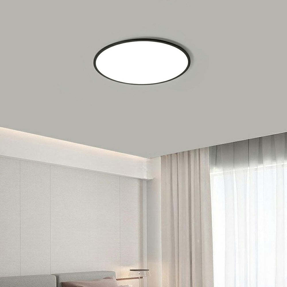 Modern Minimalist Black Acrylic LED Ceiling Light for Living Room