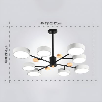 Modern Acrylic LED Hanging Light for Bedroom