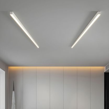 Contemporary Minimalist Long Strip LED Ceiling Lamp For Living Room