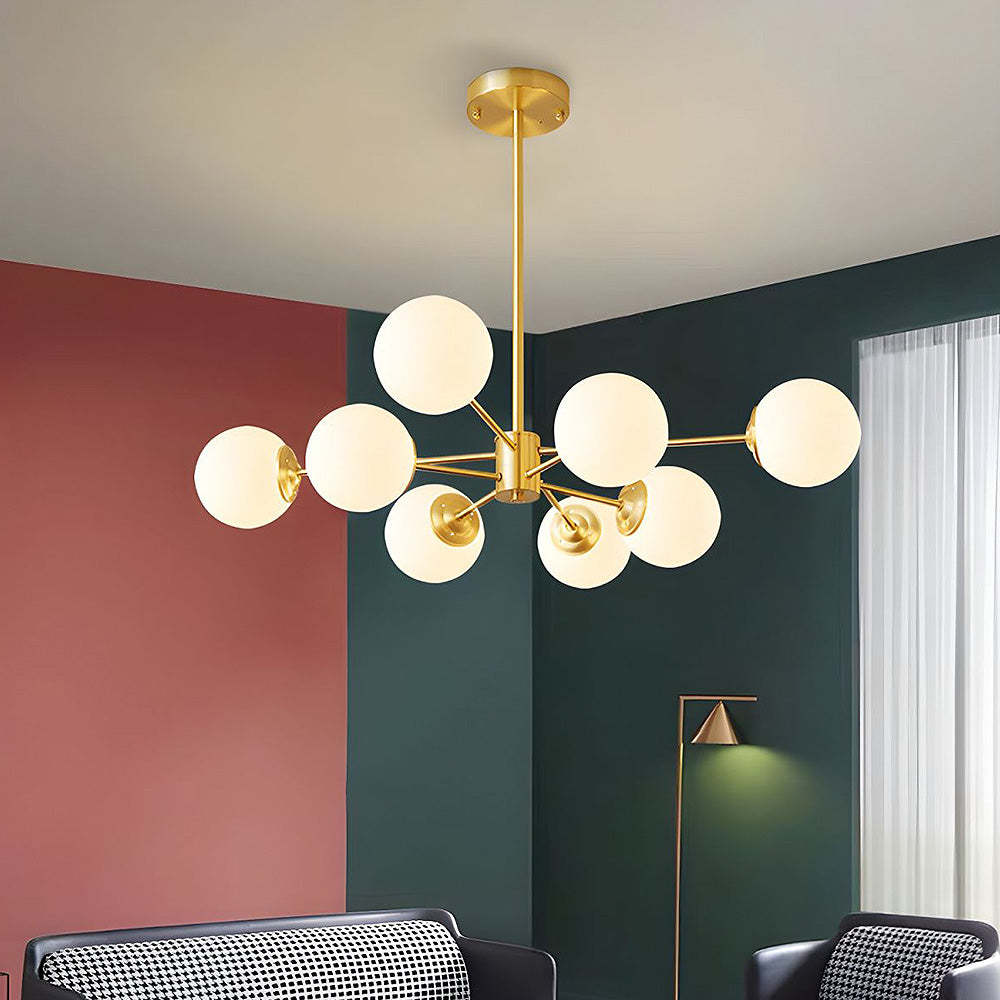 Modern Gold Luxury Brass Chandelier Light For Bedroom