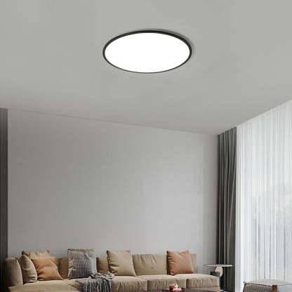 Modern Minimalist Black Acrylic LED Ceiling Light for Living Room