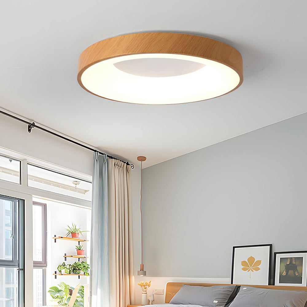 Modern Wood Bedroom LED Ceiling Lights