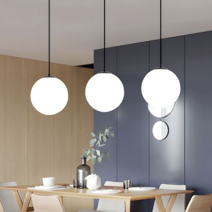 Modern Restaurant Simple Glass Pendant Light