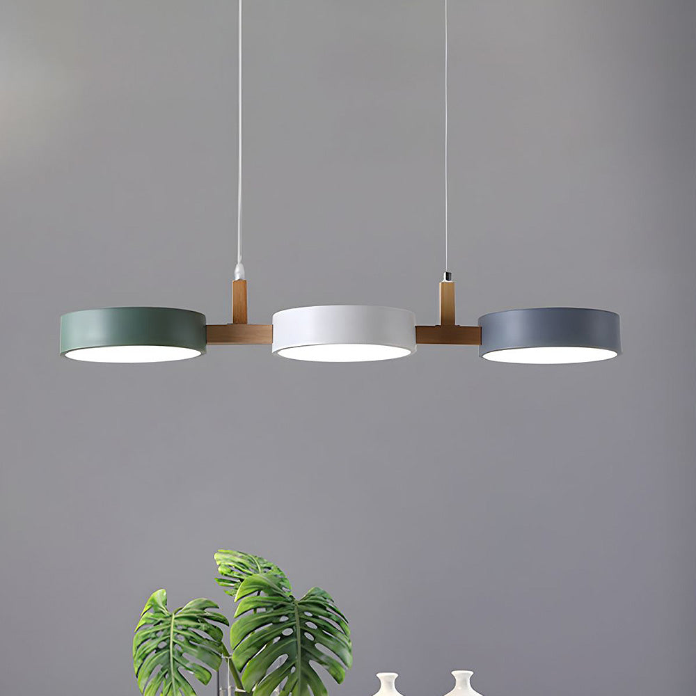 Contemporary Cylinder Multi Light Nordic Pendant Light