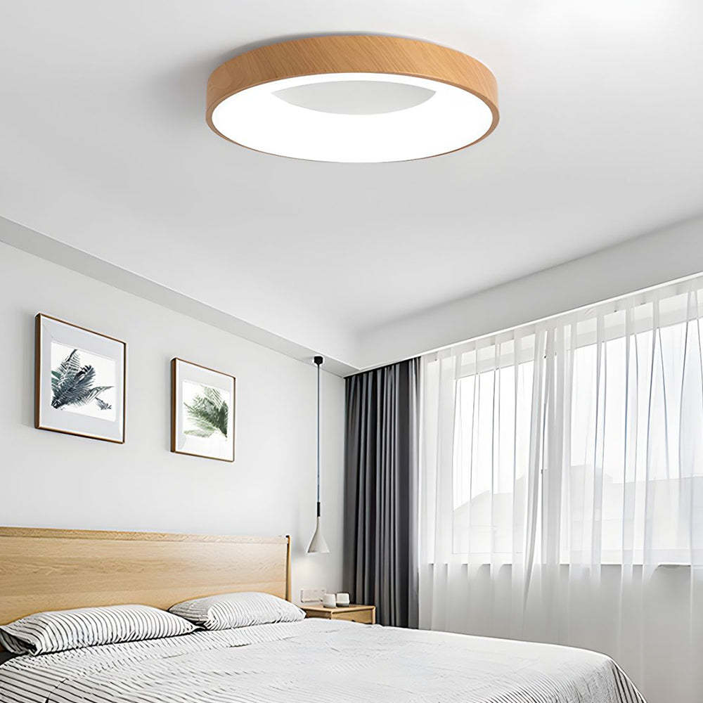 Modern Wood Bedroom LED Ceiling Lights