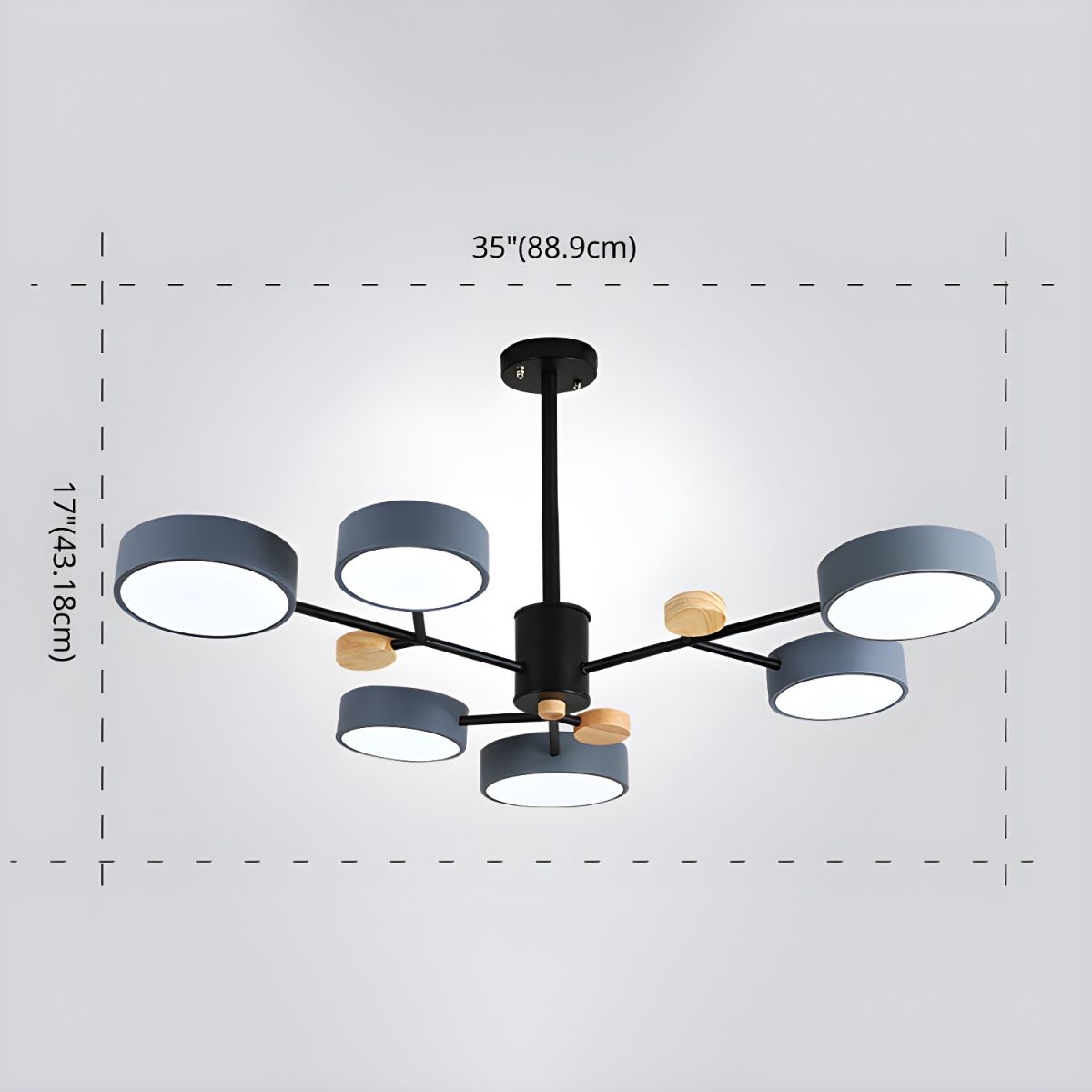 Modern Acrylic LED Hanging Light for Bedroom