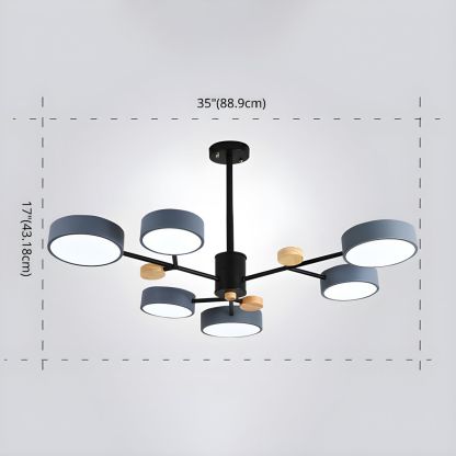 Modern Acrylic LED Hanging Light for Bedroom