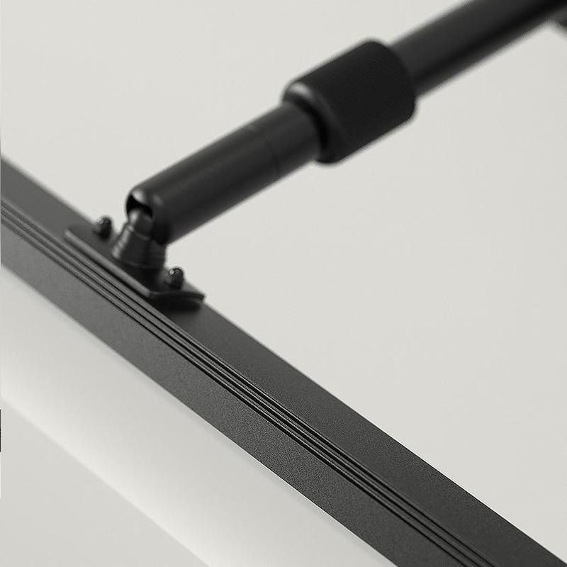 Black Modern Metal Long Wall Light For Bathroom