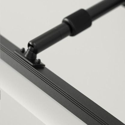 Black Modern Metal Long Wall Light For Bathroom