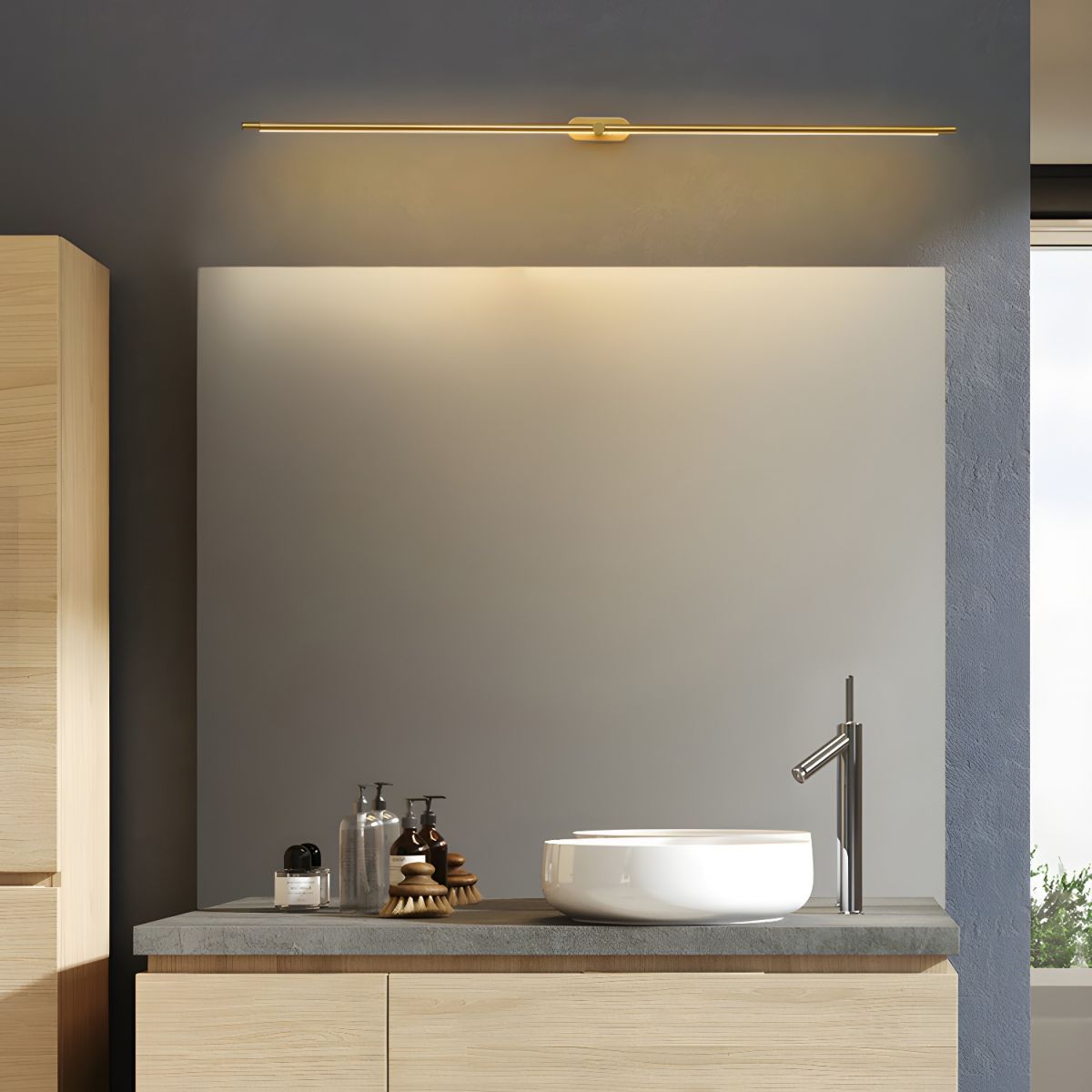 Modern Minimalist Style Long Wall Light For Bathroom