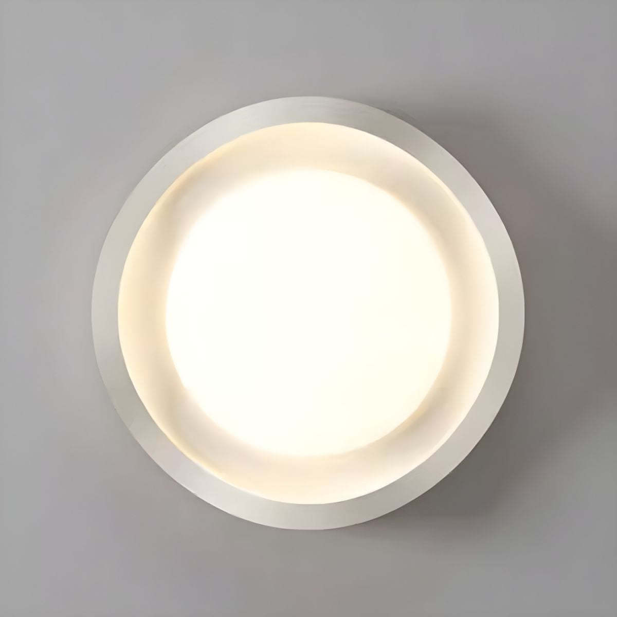 Geometric LED White Flush Mount Ceiling Light