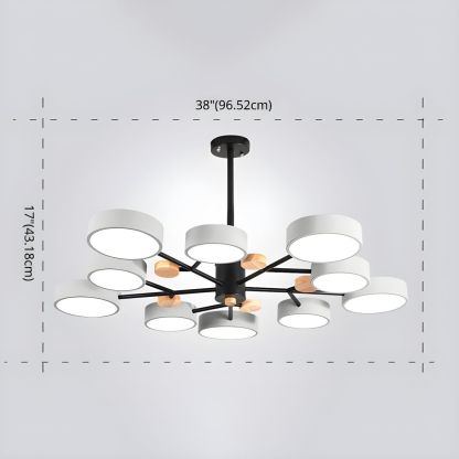 Modern Acrylic LED Hanging Light for Bedroom