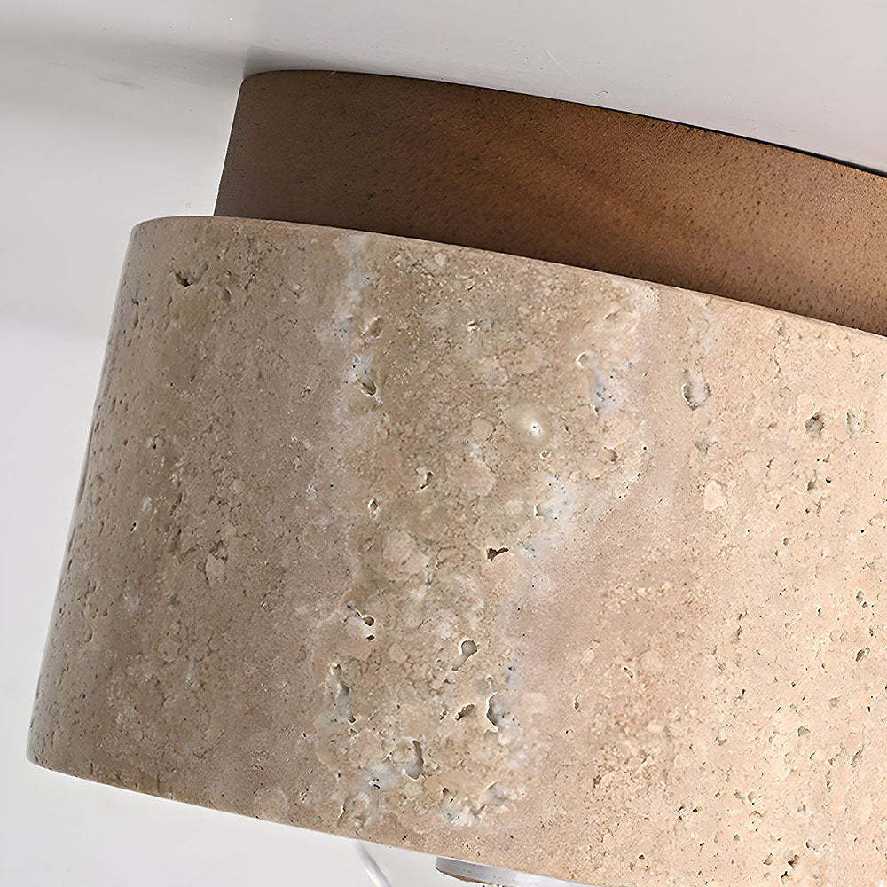 Stone Simplicity Cylindrical Hallway Ceiling Light