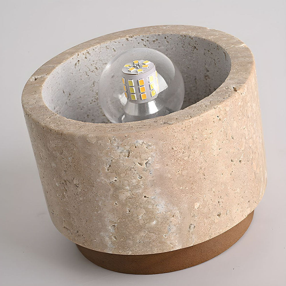 Stone Simplicity Cylindrical Hallway Ceiling Light