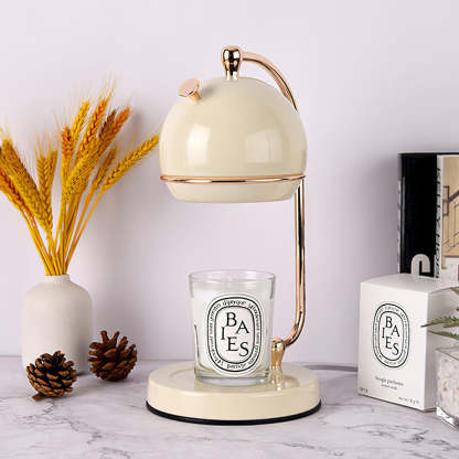 Contemporary Simple Glass White Nordic Candle Warmer Lamp