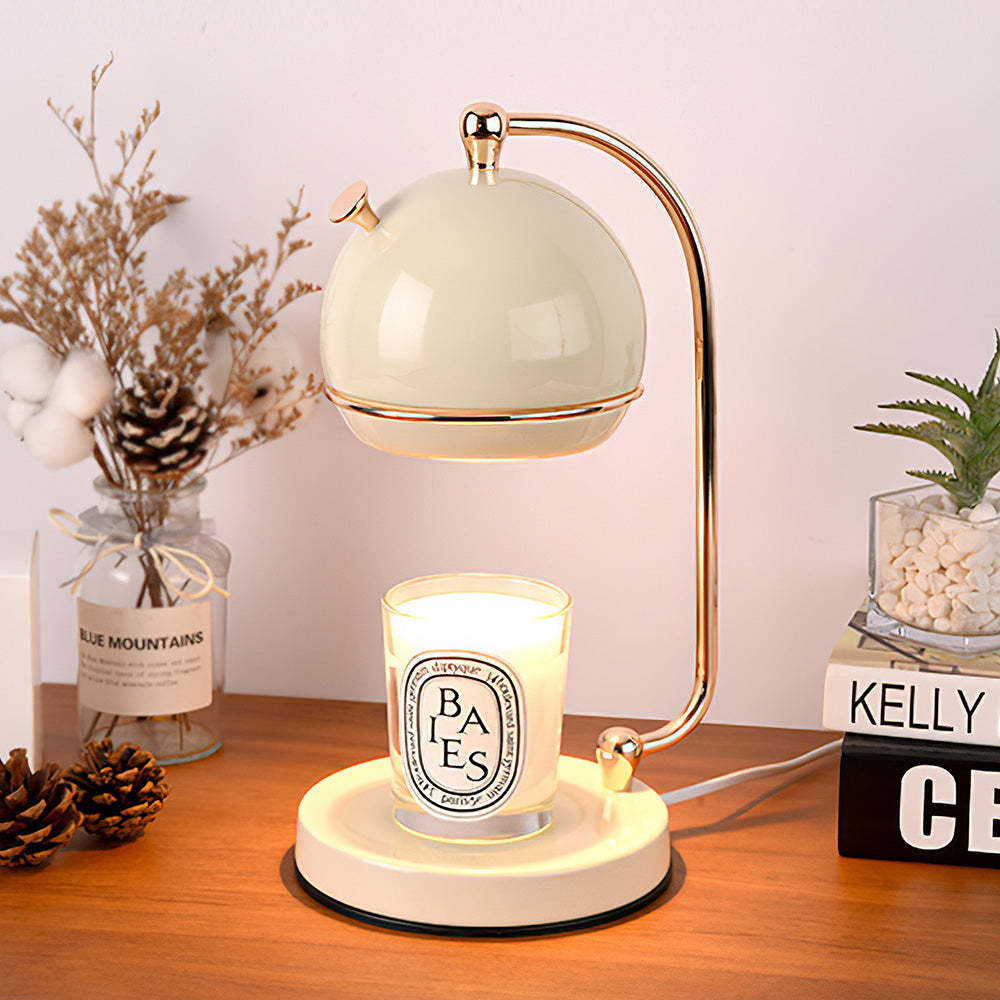 Contemporary Simple Glass White Nordic Candle Warmer Lamp