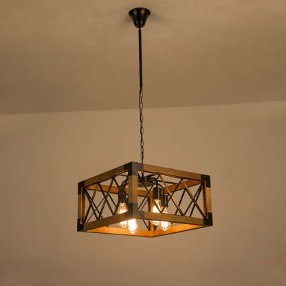 Industrial Black Metal Pendant light