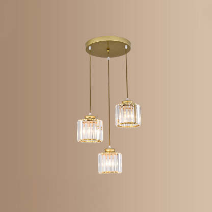 Modern Multi-Head Crystal Kitchen Island Lamps