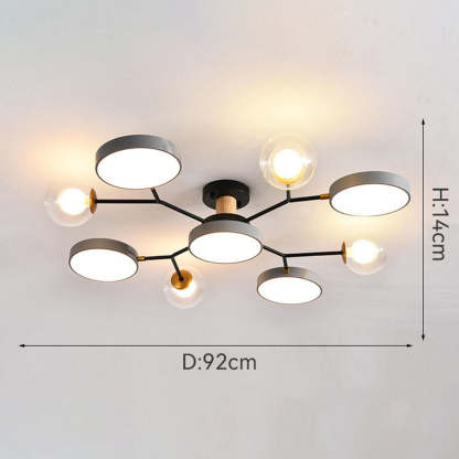 Multi Bulbs LED Colorful Living Room Ceiling Light
