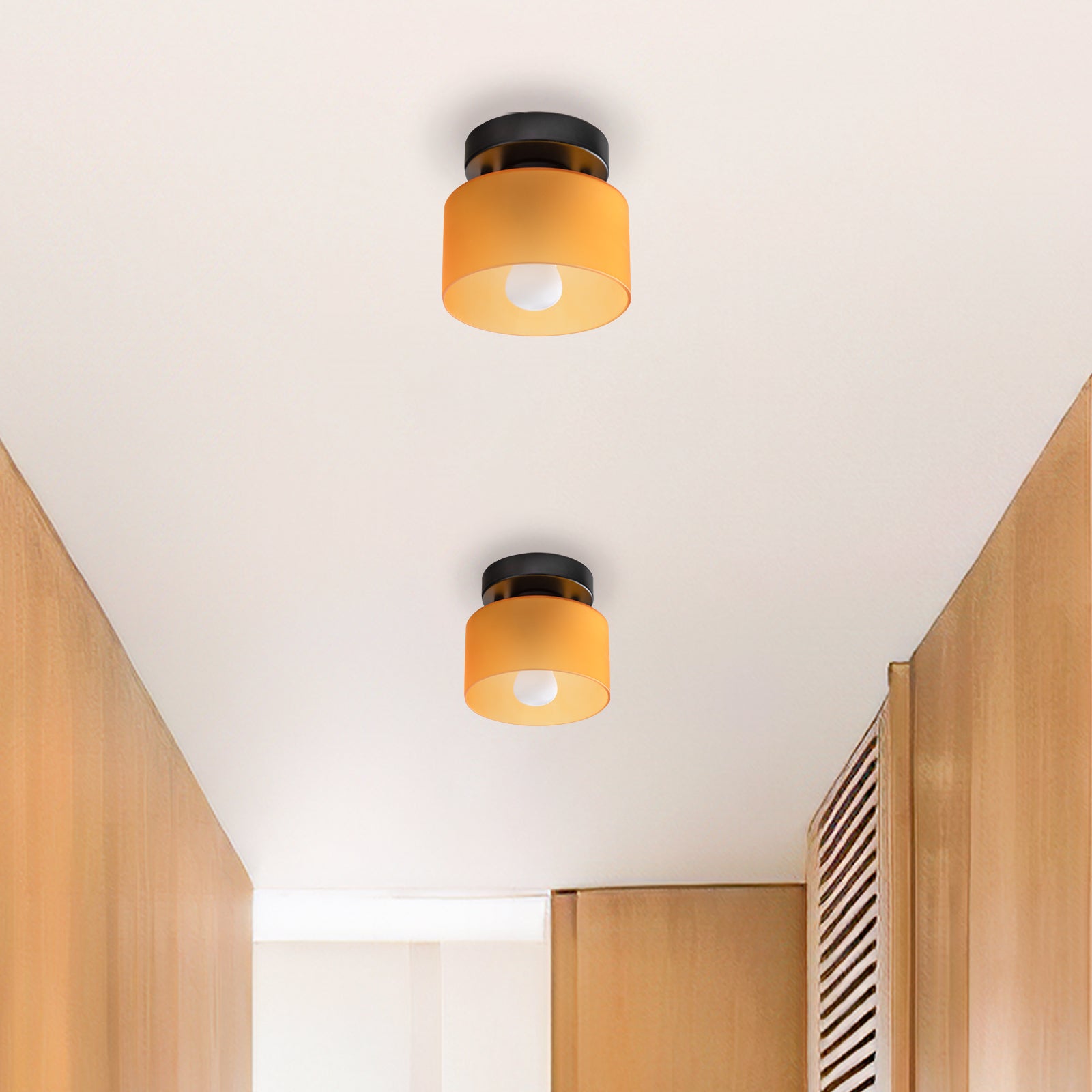 Bauhaus Glass Colorful Ceiling Lights