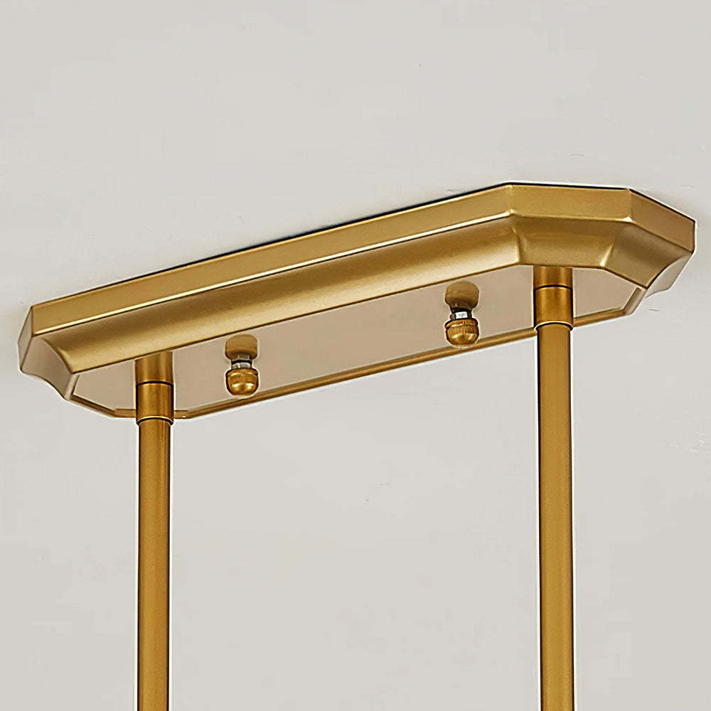 Multi-Bulbs Glass Dining Room Ceiling Lights