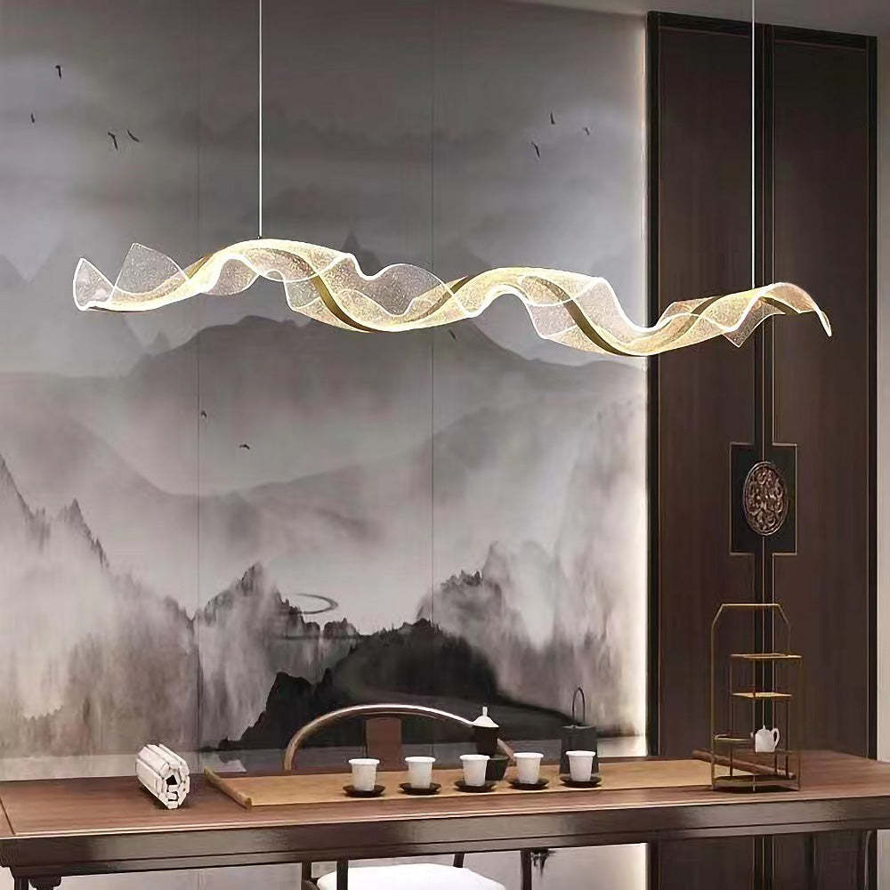 Designer Modern Nordic Wavy LED Island Lighting