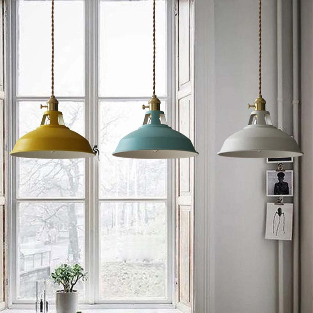 Modern Colourful Simple Kitchen Iron Pendant Light