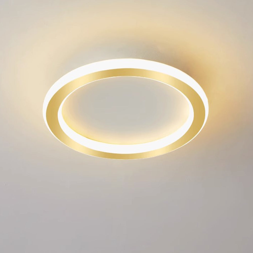 Modern Geometric Iron LED Ceiling Lights For Bedroom