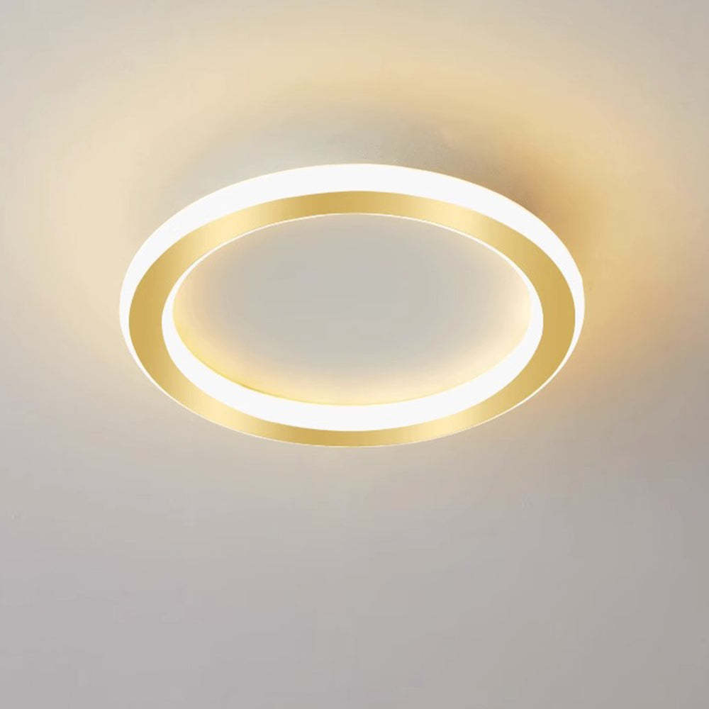 Modern Geometric Iron LED Ceiling Lights For Bedroom