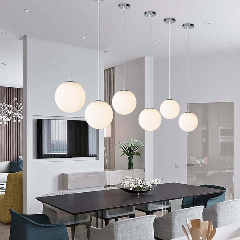 Modern Restaurant Simple Glass Pendant Light