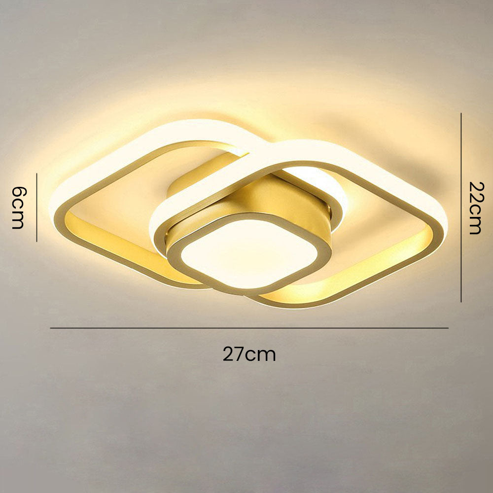 Double Ring Simple LED Ceiling Lamp