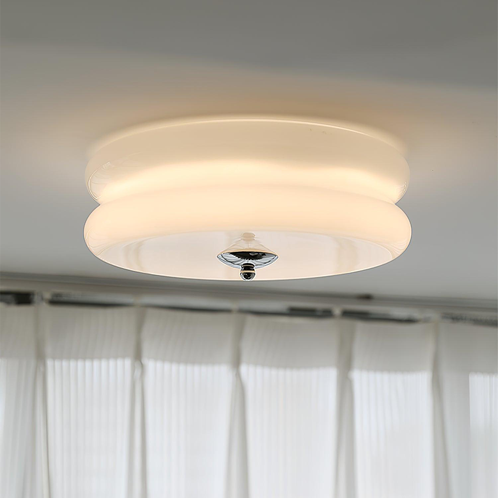 Art LED Glass Flush Mount Ceiling Lights -Homdiy