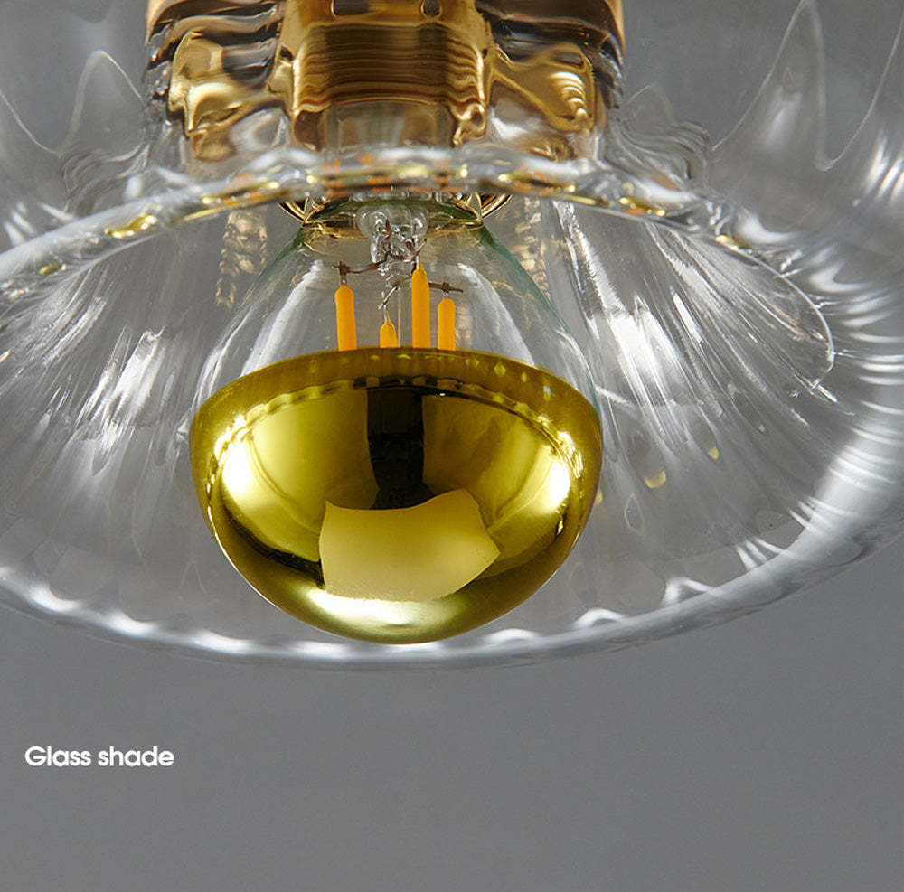Contemporary Simple Mini Clear Glass Ceiling Light