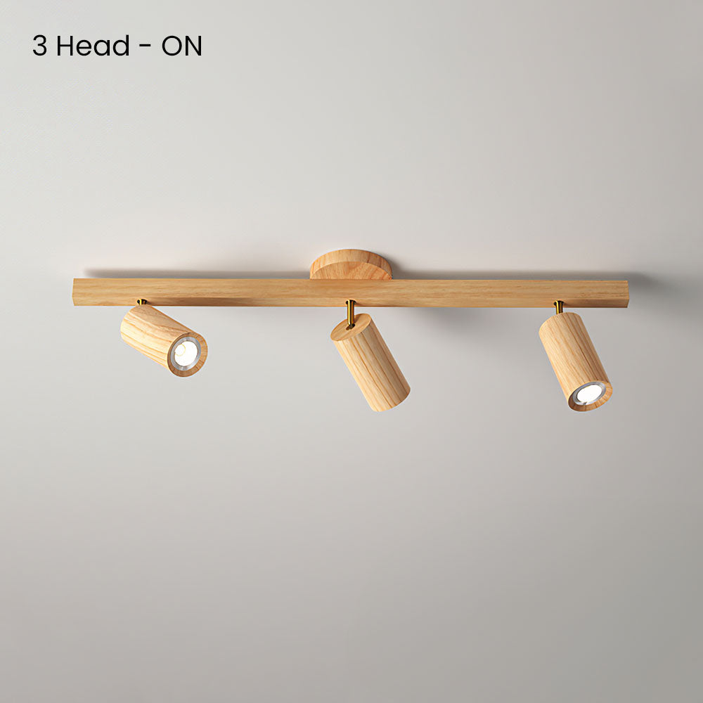 Wood Spotlight LED Living Room Ceiling Lights