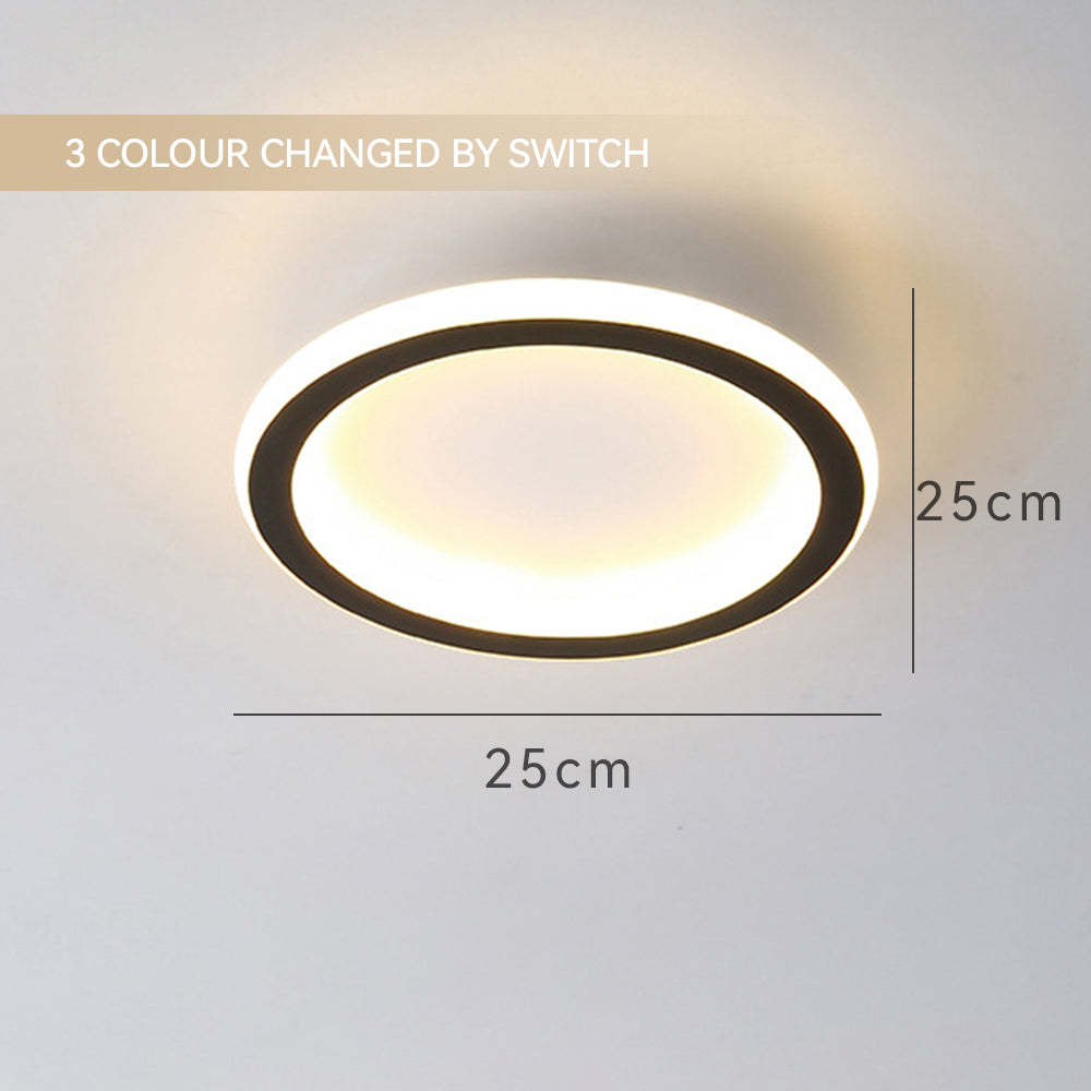 Modern Geometric Iron LED Ceiling Lights For Bedroom