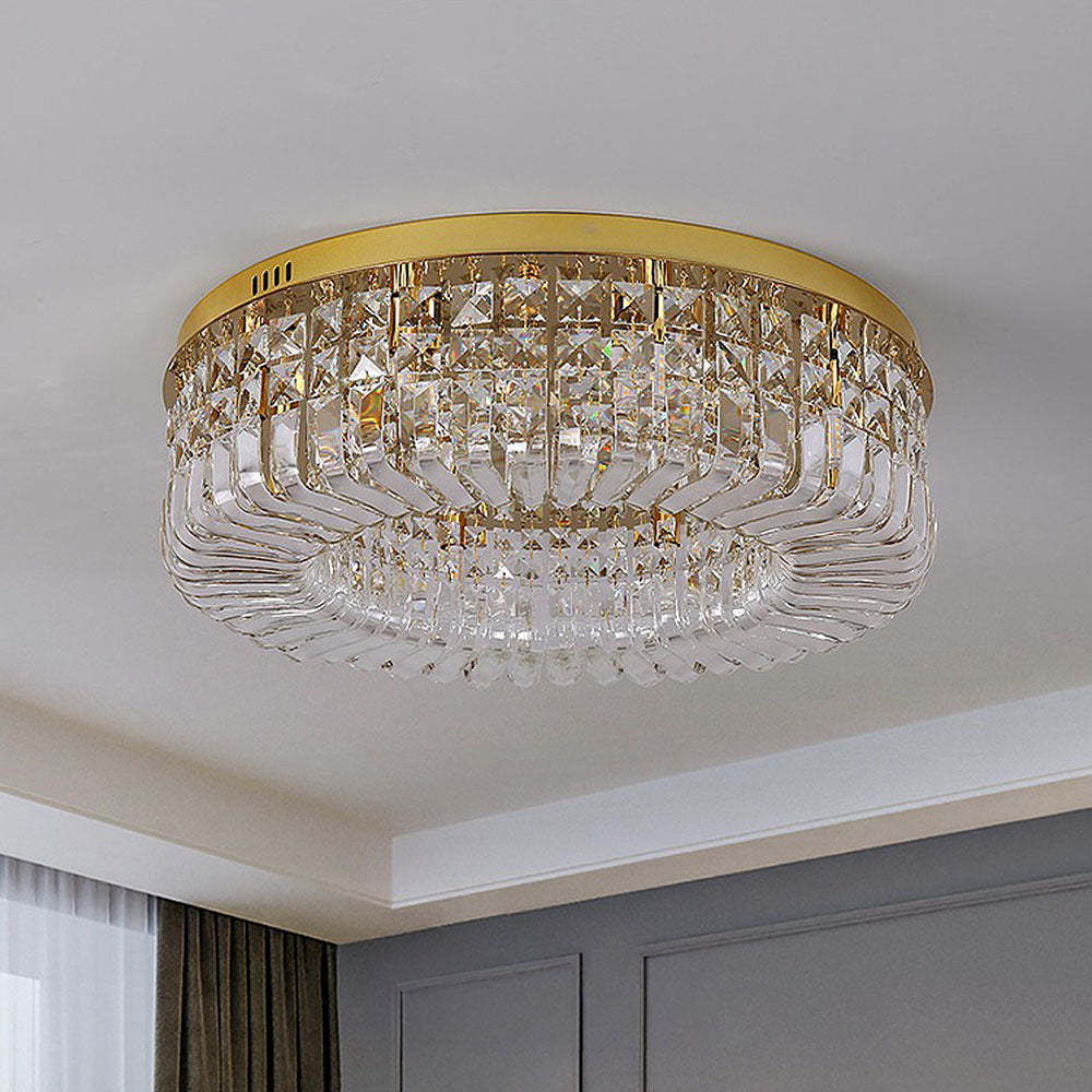 Round Crystal Bright Bedroom Ceiling Lights