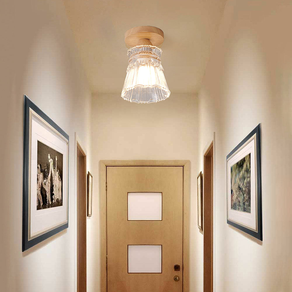  Wood Glass Living Room Pendant Lights